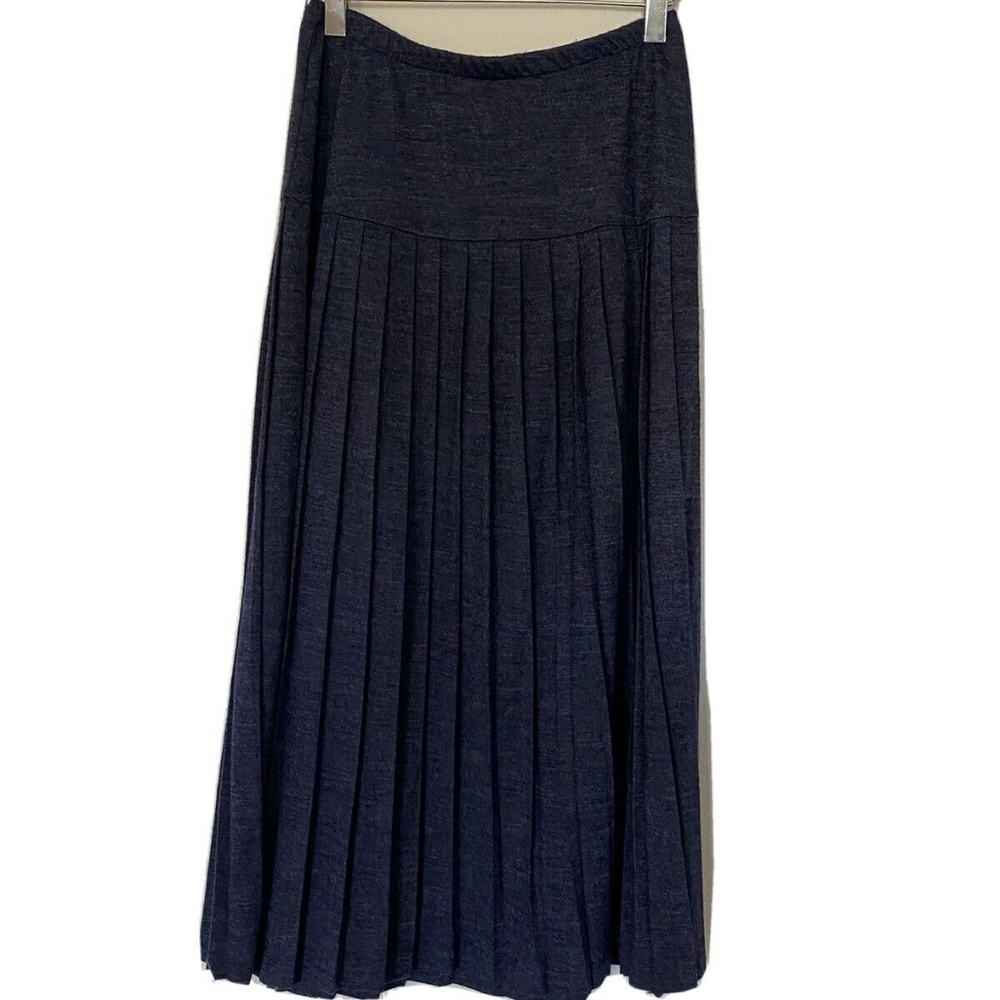 Anthropologie TapeMeasure Long Pleated Skirt